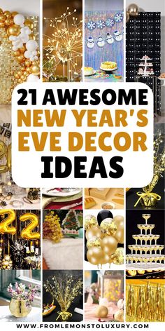 new years eve decor ideas New Years Diy Decor, New Years Eve Party Favors For Adults, New Year’s Eve Table Centerpiece, New Year’s Eve Party At Home Decorations, New Years Decorations Diy, New Years Table Decor Simple, New Year’s Eve Table Decor Party, New Year Eve Table Decorations, Nye Decor Ideas