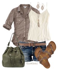 Untitled #313 by elizawashi1 on Polyvore featuring James Perse, American Eagle Outfitters, Miss Me, Birkenstock, Humble Chic and Scotch & Soda Birkenstock Sandals Outfit, Safari Outfits, Outfits Primavera, Sandals Outfit, Birkenstock Sandals, Outfit Fall, Short Jeans, Cute Summer Outfits, Spring Summer Outfits