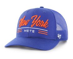 Design Solid front panels with eyelets Mesh mid and rear panels Woven clip tag Structured fit, curved bill Snap closure Style and Team Spirit Embroidered graphics with raised details across the crown Additional Details Material: 100% Cotton Wipe clean with a damp cloth One size fits most Officially licensed product 47 Brand, Athletic Outfits, New York Mets, Major League Baseball, Outdoor Accessories, Adjustable Hat, Team Spirit, Snap Closure, Mlb