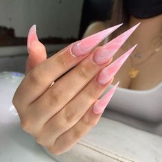 Pink Stiletto Nails, Stilleto Nails Designs, Unique Nail Art, Sharp Nails, Nails Pretty, Nails Cute, Drip Nails, Stiletto Nails Designs, Dope Nail Designs