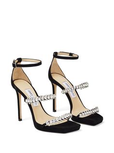 Jimmy Choo Bing, Hak Tinggi, Jimmy Choo Heels, Strappy Stilettos, Crystal Shoes, Wedding Sandals, Leather High Heels, Jimmy Choo Shoes, Footwear Design Women