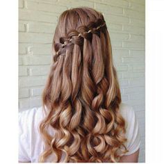 Waterfall Hairstyle, Formal Hairstyles For Long Hair, Flower Girl Hairstyles, Hair Color For Women, Elegant Hairstyles, Silver Hair