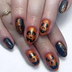 PRICES MAY VARY. Halloween Press on Nails: Halloween press on nails with skull pattern make you look more charming. Easy to create a Halloween happy atmosphere during Halloween time. Package Include: You will receive 24pcs Halloween fake nails, 24pcs double-side glue stickers, 1pcs nail file, 1 wooden stick, don’t need to purchase anything else. High Quality: These Halloween nails with designs are made of healthy ABS material, they have no odor and will not harm your body or nails. Not easy to b Almond Halloween Nails Designs, Short Almond Halloween Nails, Halloween Press On Nails, Short Fake Nails, Glitter Pumpkins, Holiday Nail Art, Nails For Women, Nail Forms