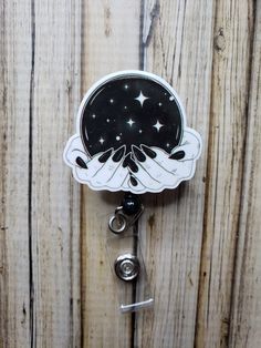 Acrylic Goth Witch Hand Resin Badge Reel. Great for access key cards and name tags. Black Badge Holders With Card Slots For Personal Use, Black Badge Holders With Id Window As Gift, Themed Black Badge Holders For Gift, Themed Black Badge Reel As A Gift, Themed Black Badge Reel Gift, Themed Black Badge Reel For Gifts, Themed Black Badge Reel For Gift, Witch Crystal Ball, Resin Badge Reel