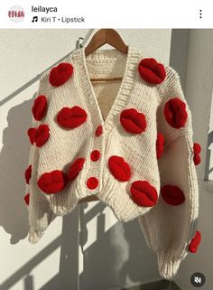 Cheap Red Knitted Outerwear, Red Knit Long Sleeve Cardigan, Red Long Sleeve Knit Cardigan, Red Embroidered Winter Cardigan, One Size Red Winter Cardigan, Red Embroidered Long Sleeve Cardigan, Embroidered Red Cardigan For Fall, Red Embroidered Fall Cardigan, Red Casual Knitted Cardigan