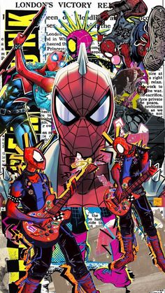 the cover to spider - man and his friends in front of an advertisement for comic books