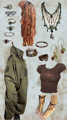 Freepeople <3 #jewerly #hippievibes #outfitideas #creative Hippie Outfit Inspo, Estilo Hippie, Grunge Vintage, Whimsical Fashion, Clothes And Accessories