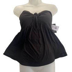 Nwt Miss Chievous Women's Size Medium Black Strapless Sleeveless Top Women’s New With Tag Strapless, Sleeveless Top Miss Chievious Size Medium Brand New - Never Worn - Tags Attached Black With Tied Bow In Front Built-In Padded Bra Jf1157j430 *Read* I Noticed On The Right Chest There Are Imprint Marks From The Hanger (How It Was Hanging In My Closet). Please See Photos. Measurements Are In The Photos And Are Part Of The Description. Please Zoom In On The Pictures To See The Measurements Taken Alo Sleeveless Halter Top With Built-in Bra For Date Night, Spring Sleeveless Tube Top With Built-in Bra, Stretch Tube Top With Built-in Bra, Black Cami Tube Top With Built-in Bra, Black Bandeau Tank Top With Built-in Bra, Black Chic Cami Tube Top, Chic Black Cami Tube Top, Black Camisole Tube Top For Summer, Black Sleeveless Tube Top For Summer