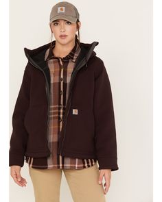 Boot Barn, Carhartt Womens, Carhartt Women, Active Jacket, Work Jackets, Line Jackets, Sherpa Lined, Outdoor Apparel, Outerwear Women