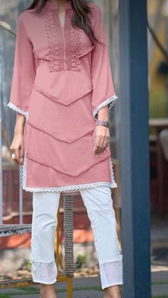 Kurti Designs 2023, Girls Kurti Design, Long Kurti Design, Latest Kurti Design, Kurti Ideas, Unique Dress Design, Casual Kurtis, Dress Designs For Girls, Kurtis Design