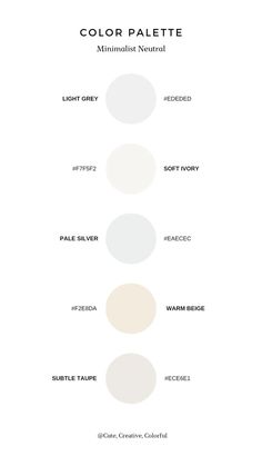 the color palette is shown in white and beige, with different shades to choose from