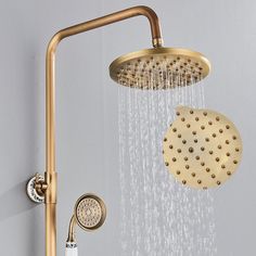 a shower head with rain coming out of it