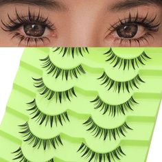 PRICES MAY VARY. 【outopen Brand New Manga Lashes】: Clear band manga style lashes with spiky and wet effect, making your eyes more vivid and shiny, creating your perfect cosplay makeup 【Vegan Lashes】: Handmade with imported high-quality fiber and clear band, cruelty-free, naturally and soft, comfortable to wear, and easy to apply or remove. Using advanced technology to make eyelashes more comfortable to wear and more durable 【Natural & Wispy Effect】: 10-12MM short eyelashes, natural length and C Perfect Cosplay, Manga Lashes, Short Eyelashes, Short Lashes, Doll Eye Makeup, Eyelashes Natural, Japanese Makeup, Manga Style, Faux Mink Lashes