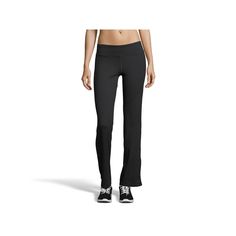 You'll love the classic style and comfort of these women's Hanes performance yoga pants. You'll love the classic style and comfort of these women's Hanes performance yoga pants. CoolDri interlock fabric dries faster for maximum comfort Cool Comfort technology rapidly wicks away sweat to keep you cooler Jersey constructionFIT & SIZING 32-in. inseam Compressive fit Elastic waistbandFABRIC & CARE Polyester, spandex Machine wash Imported Size: Large. Color: Black. Gender: female. Age Group: adult.