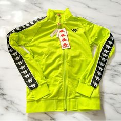 Brand New With Tags. Yellow Long Sleeve Track Jacket For Winter, Spring Sports Yellow Outerwear, Yellow Track Jacket For Spring Streetwear, Spring Yellow Sports Outerwear, Yellow Spring Sports Outerwear, Casual Yellow Track Jacket For Fall, Casual Yellow Long Sleeve Track Jacket, Sporty Yellow Long Sleeve Outerwear, Track Jacket