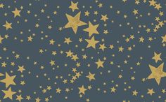 gold stars on a dark blue background