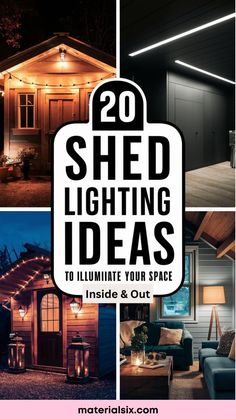 20 shed lighting ideas to illuminate your space inside and out.