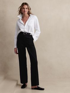 Mid-Rise Skinny Jean | Banana Republic Factory Casual Teacher Outfits, Banana Republic Factory, Banana Republic Pants, Banana Republic Women, Black Dress Pants, Straight Leg Trousers, Stretch Dress, Straight Pants, Straight Leg Pants