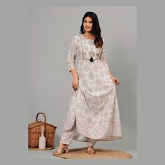 premium rayon anarkali suit with pant and duppatta, cotton dress for women and girls, elegant and attractive salwar suit set readymade dress plus size Item - anrakali kurti with pant and duppatta color - white size m to xxl fabric - rayon Type: Fully stitched perfect for festival and marriage party Disclaimer : Due to different screen resolutions and camera quality color of this product may very. Wash Instructions - Wash Separately preferably. Do not Soak. Do not use harsh detergents. Payment - Ankle-length Sets With Printed Motifs For Eid, Eid Ankle-length Sets With Printed Motifs, Floor-length Cotton Kurta With Printed Motifs, Ankle-length Semi-stitched Kurta With Printed Motifs, Semi-stitched Ankle-length Kurta With Printed Motifs, White Anarkali Maxi Dress For Navratri, Unstitched Ankle-length Sets For Navratri, Semi-stitched Cotton Floor-length Dress, Cotton Ankle-length Sets For Diwali