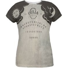 Halloween Ouija Board Costume All Over Womens T-Shirt  | eBay Ouija Board Costume, Shirt Walmart, Ouija Board, T Shirt Costumes, Old Glory, Womens T Shirt, Costume Ideas, Ladies Tops Fashion, Fashion Games