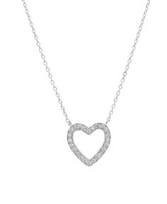 Diamond Heart Necklace, 14K Solid White Gold Diamond Heart Necklace Yellow Gold Heart Necklace, Layering Diamond Necklaces, Diamond Necklace Gift, Gold Diamond Heart Necklace, Dainty Heart Necklace, Classy Minimalist, Diamond Heart Necklace, Diamond Initial Necklace, Open Heart Necklace