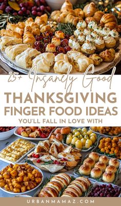 thanksgiving finger food ideas with text overlay