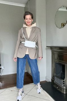 I'm 50 and Wearing My Favourite Teen Trends Again | Who What Wear Zara Boots, Tapered Leg Jeans