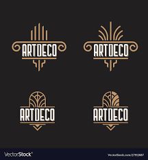 art deco logos and emblems