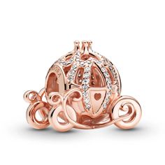 Pandora Disney Cinderella Sparkling CZ Carriage Charm Pandora Charms Disney, Cinderella Pumpkin, Cinderella Carriage, Pandora Rose, Charms Pandora, Pandora Disney, Bracelet Pandora, Disney Cinderella, Silver Crown