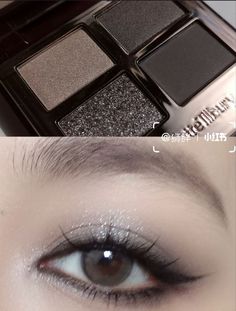 Grey Eye Makeup, Black Eye Makeup, Grey Makeup, Dark Eye Makeup, Prom Eye Makeup, Smokey Eye Makeup Tutorial