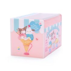 an ice cream box with hello kitty on it