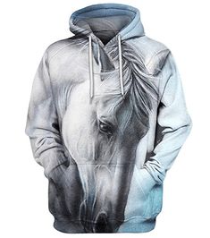 Shipping from the US. Easy 30 day return policy, 100% cotton, Double-needle neck, sleeves and hem; Roomy Unisex Fit. Large Horse, Horse Hoodies, Couple Tees, Art Horse, Dads Clothes, Funny Horse, Cut Sweatshirts, Funny Hoodies, Personalized Hoodies