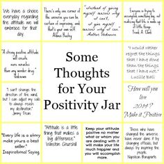 some thoughts for your positivity jar