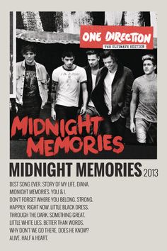 the band midnight memories are featured in this ad for one direction's upcoming album