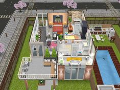 Sims House Design, House Design, Building