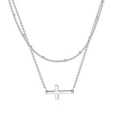 Main material: stainless steel. Necklace length: (39/45) + 5 cm. Our jewelry is waterproof and hypoallergenic. The plating is long lasting and does not tarnish Steel Cross, Anklet Bracelet, Steel Necklace, Layered Necklace, Stainless Steel Necklace, Necklace Length, Earring Necklace, Ring Necklace, Layered Necklaces