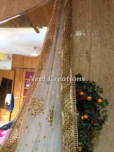 More dupatta here in our collection https://www.etsy.com/shop/neelcreations/?section_id=15880219 * This Bridal Dupatta is sequin embroidered on net with beautiful golden border. This can be your wedding dress chunni for Indian occasion wear for festival. This has perfect bling for you to look classy and ethnic at same time. We can make in other colors. Pair it up with skirt and blouse from our shop. NOTE : There might be slight color variation due to different colour settings. Traditional Drape Anarkali Set With Mirror Work, Mirror Work Net Anarkali Set, Anarkali Set With Mirror Work In Net, Festive Traditional Wear With Mirror Work And Net Material, Traditional Anarkali Set With Mirror Work, Traditional Net Choli With Mirror Work, Sheer Dupatta For Wedding And Festivals, Navratri Net Saree With Mirror Work, Semi-stitched Lehenga With Sheer Dupatta In Net