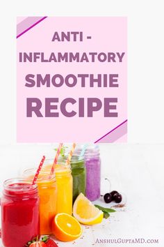 Anti-Inflammatory Smoothie to add to your daily routine, to combat inflammation which increases chronic disease. #antiinflammation #smoothie #drgupta Gerd Diet Plan, Gerd Diet, Anti Inflammation, Liver Detoxification, Matcha Green Tea Powder, Inflammatory Foods, Food Help, How To Can Tomatoes