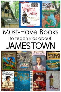 books about jamestown with the title must have books to teach kids about jamestown