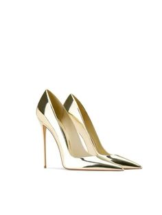 4 Inches Heels, Gold Stilettos, Shoes Heels Classy, Heels Gold, Party Pumps, Pointed Pumps, Gold Pumps, Pumps Heels Stilettos, Elegant Shoes