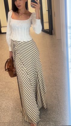 Fashion Over 40, Spring Fashion, Maxi Skirt, Fashion Looks, Skirt, Closet, Quick Saves