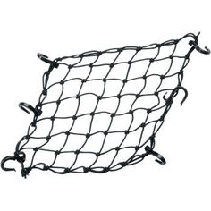 Adjustable Cargo Net 15"x15" - Vamoose Gear Accessory Black Six Abs, Cargo Net, Winding Road, Plastic Hooks, Parts And Accessories, Heavy Duty, Mesh, Crochet, Black