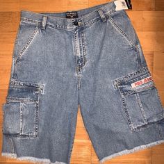 New With Tags Denim Shorts By Polo Ralph Lauren Size 16. Great For Everyday Wear And Comes From A Pet And Smoke Free Home. Bundle To Save! Y2k Blue Jean Shorts For Streetwear, Blue Y2k Jean Shorts, Cheap Mid-rise Y2k Jean Shorts, Y2k Denim Blue Shorts With Pockets, Y2k Denim Jean Shorts With Built-in Shorts, Aesthetic Outfits Y2k, Outfits Y2k, Ripped Shorts, Y2k Aesthetic Outfits