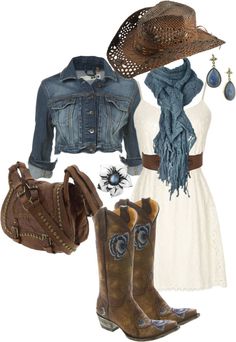 Mode Country, Mode Rockabilly, Look Boho Chic, Simple Casual Outfits, Mode Hippie, Country Style Outfits, Cute Country Outfits, Looks Country, Country Girls Outfits