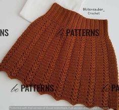 a crocheted skirt is shown with instructions to make it look like an afghan