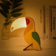 47847805878545 Acrylic Animals, Animal Night Light, Bedside Lights, Children's Bedrooms, Corner House, Wood Acrylic, Animal Designs, Acrylic Table, Bedside Lighting