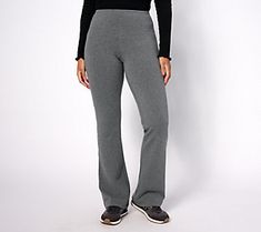 Whether you're lounging at home or running out for errands, these flared yoga pants are the perfect choice. From MUK LUKS. Comfort Stretch Moisture-wicking Full-length Yoga Pants, Moisture-wicking Midweight Yoga Pants For Running, Functional Midweight Moisture-wicking Yoga Pants, Versatile Midweight Moisture-wicking Yoga Pants, Yoga Leggings With Moisture-wicking Midweight Fabric, Flare Yoga Pants, Fleece Leggings, Petite Pants, Knit Leggings