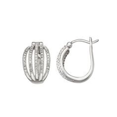 Enhance your look with these HDI Sterling Silver 1/4 Carat T.W. White Diamond Hoop Earrings. Click on this JEWELRY & WATCHES GUIDE to learn about fit, styles, materials and more! Enhance your look with these HDI Sterling Silver 1/4 Carat T.W. White Diamond Hoop Earrings. Click on this JEWELRY & WATCHES GUIDE to learn about fit, styles, materials and more! FEATURES Diameter: 17.11 mm x 10.42 mm Backings: click-it Metal: sterling silver Plating: rhodium Finish: polished Packaging: boxed ImportedDI Diamond Hoop Earrings, White Diamond, Jewelry Watches, Hoop Earrings, Plating, Packaging, Sterling Silver, 10 Things, Silver