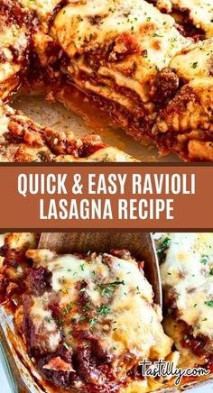 quick and easy ravioli lasagna recipe