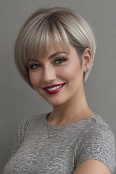 Beauty Hair Color, Classy Hairstyles, Neon Hair, Very Short Haircuts, Bob Haircut For Fine Hair, Extension Hair, Summer Hair Color For Brunettes